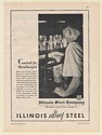1931 Illinois Alloy Steel Control by Metallurgist Print Ad