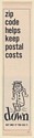 1971 Mr Zip Character Zip Code Helps Keep Postal Costs Down Print Ad