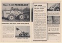 1960 Hough H-30 Payloader Tractor-Shovel 2-Page Print Ad
