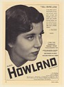 1950 Mezzo-Soprano Alice Howland Photo Booking Print Ad