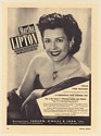 1950 Martha Lipton Mezzo-Soprano Metropolitan Opera Photo Booking Print Ad