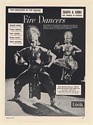 1950 Sujata and Asoka Fire Dancers Photo Booking Print Ad