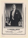1950 E Power Biggs Concert Organist Photo Booking Print Ad