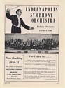 1950 Indianapolis Symphony Orchestra Fabien Sevitzky Conductor Photo Booking Ad