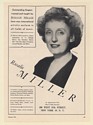 1950 Rosalie Miller Teacher of Singers Photo Booking Print Ad