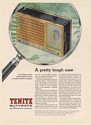 1959 Emerson 555 All-American Transistor Pocket Radio Eastman Tenite Butyrate Ad