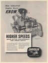 1951 Chrysler Industrial 7 Engine Higher Speeds Mean Better Performance Print Ad