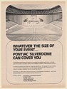 1979 Pontiac Silverdome Can Cover You Trade Print Ad