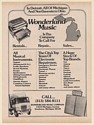 1979 Wonderland Music Dearborn MI Rentals Repair Sales Trade Print Ad