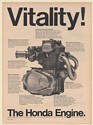 1968 Honda 350 Super Sport Motorcycle Engine Vitality! Print Ad