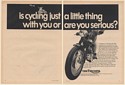 1968 Triumph Motorcycle Is Cycling Just a Little Thing with You 2-Page Print Ad