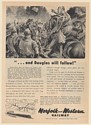 1949 James Douglas Hurls Robert Bruce Casket Norfolk and Western Railway Ad