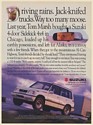 1993 Tom Marsh Chicago Suzuki 4-Door Sidekick 4x4 Alaska Al-Can Highway Trip Ad