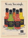 1993 Jack Daniel's Country Cocktails We Mix You Mingle Print Ad
