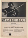 1948 Roman Totenberg Violinist Photo Booking Print Ad