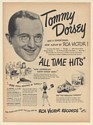 1947 Tommy Dorsey RCA Victor Records Print Ad