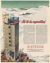 1952 Bell Telephone TV Microwave Relay System Tower Construction Dietzgen Co Ad