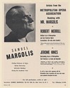 1960 Met Opera Artists Robert Merrill Jerome Hines Study with Samuel Margolis Ad
