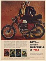 1968 BSA Spitfire MK IV Motorcycle Great Getaway Bike Gangsters Print Ad