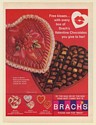 1967 Brach's Valentine Chocolates Free Kisses Print Ad