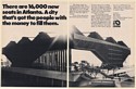 1973 The Omni Atlanta 16,000 Seats 2-Page Trade Print Ad