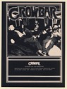 1973 Crowbar Band Photo Booking Trade Print Ad
