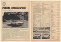 1967 Pontiac Le Mans Sprint Road Test 6-Page Article