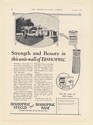 1926 Bishopric Unit Wall Construction Stucco Home Strength and Beauty Print Ad