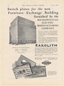 1926 Furniture Exchange Building Metropolitan Electric Karolith Switch Plates Ad