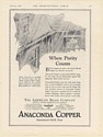 1926 Anaconda Copper When Purity Counts The American Brass Company Print Ad
