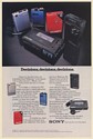 1982 Sony Walkman Five Models FM 70W II R2 Pro Decisions Print Ad