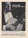 1965 Richard Dyer-Bennet Guitarist Photo Booking Print Ad