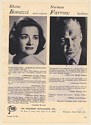 1965 Elaine Bonazzi Mezzo-Soprano Norman Farrow Baritone Photo Booking Print Ad