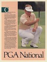 1987 PGA National Championship Living in Palm Beaches Golfer Photo Print Ad