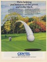 1987 Centel Business Systems Put Business on Green and in Black Golf Theme Ad