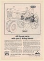 1960 700 Tractor Inco 4340 4620 General Purpose Alloy Steels Print Ad