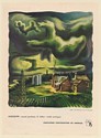 1949 Mississippi John McCrady art CCA Container Corporation of America Print Ad