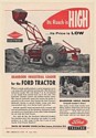1954 Ford Tractor Dearborn Industrial Loader Print Ad