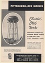 1952 Manhattan Beach CA Pittsburgh-Des Moines Radial Cone Elevated Water Tank Ad