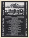 1998 Teatr Narodowy The National Theatre Warsaw Poland Print Ad