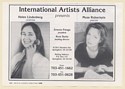 1998 Helen Lindenberg Violinist Muza Rubackyte Pianist Photo Booking Print Ad