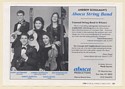 1998 Andrew Schulman's Abaca String Band Photo Booking Print Ad