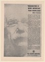 1961 Albert Einstein Imagination More Important than Knowledge Bell Telephone Ad