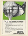 1985 Alexander & Alexander Let the Pros Lead You to the Green US Open Golf Ad