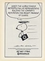 1985 Peanuts Snoopy Met Life Insurance Rep Agent Prompt Payment of Claims Ad