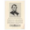 1940 Lincoln National Life Insurance Abe Lincoln Ad