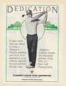 1985 Allegheny Ludlum Steel Corp Dedication Golfer US Open Golf Print Ad