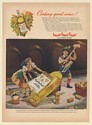 1947 Italian Swiss Colony Wine Gold Medal Label Corkers Cork People Print Ad