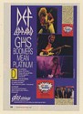 1989 Def Leppard GHS Guitar Strings Photo Print Ad