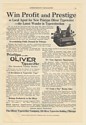 1911 Oliver Printype Typewriter Local Agent Win Profit and Prestige Print Ad